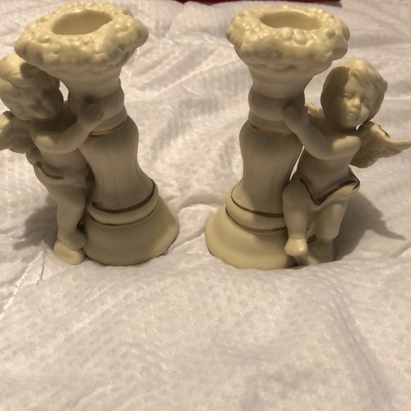 Cherub Angels candle holders - Picture 3 of 5